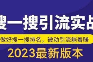 外面收费980的最新公众号搜一搜引流实训课，日引200+-麦资源网