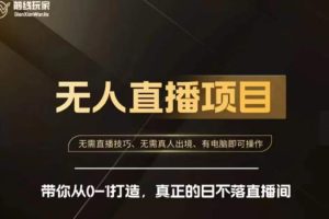 前线玩家快手无人直播带货课，带你从0-1打造，真正的日不落直播间-麦资源网