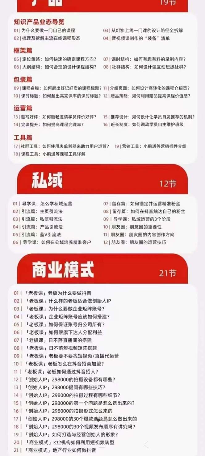 图片[4]-（7129期）网红校长·短视频IP变现通关秘笈：短视频篇+直播篇+产品篇+私域篇+商业模式