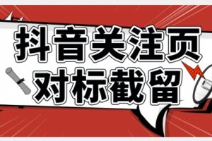 全网首发-抖音关注页对标截留术【揭秘】-麦资源网
