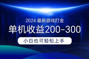 （11542期）2024最新游戏打金单机收益200-300-麦资源网