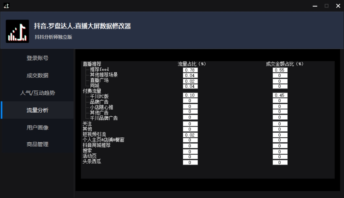 图片[5]-（3764期）【抖音必备】抖抖分析师–某音直播大屏修改器 “大佬”神器【脚本+教程】