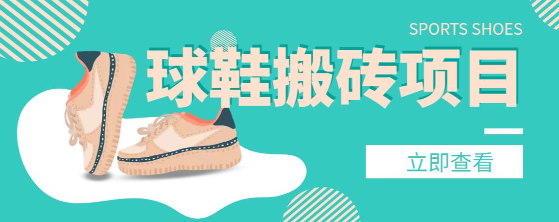 【搬砖*】外面收费998的球鞋搬砖项目，月入轻松5000+的项目案例解析