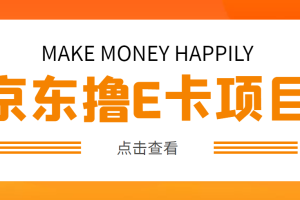 （4868期）外面卖收费298的50元撸京东100E卡项目 一张赚50，多号多撸【详细操作教程】-麦资源网