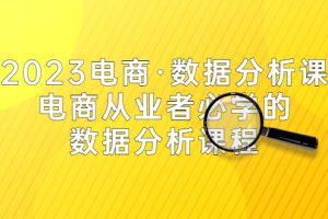 （5495期）2023电商·数据分析课，电商·从业者必学的数据分析课程（42节课）-麦资源网