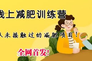 （6709期）线上减肥训练营，足不出户，仅靠拉几个社群，发几条朋友圈，月实现入五位-麦资源网