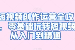 短视频创作运营全攻略,零基础玩转短视频·从入门到精通-麦资源网
