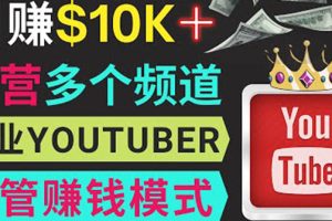 （3670期）同时运作多个Youtube频道，不露脸，不录音，轻松制作热门节目，月入1W美元-麦资源网