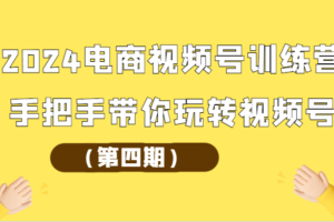 2024电商视频号训练营手把手带你玩转视频号-麦资源网