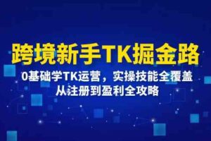 跨境新手TK掘金路：0基础学TK运营，实操技能全覆盖，从注册到盈利全攻略-麦资源网
