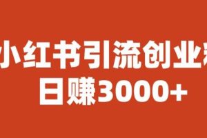 宝哥小红书引流创业粉，日赚3000+【揭秘】-麦资源网