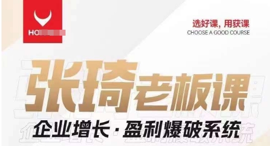 【组合课】张琦张琦*企业增长·盈利爆破系统（直播专享）