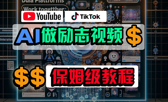图片[1]-（10520期）利用AI制作励志视频，在YouTube和TikTok赚钱，小白可做（附工具）