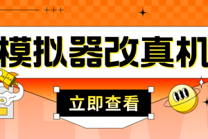 （4718期）最新防封电脑模拟器改真手机技术 游戏搬砖党福音 适用于所有模拟器搬砖游戏-麦资源网