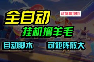 （9991期）全自动挂机撸金，纯撸羊毛，单号20米，有微信就行，可矩阵批量放大-麦资源网