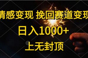 （10571期）情感变现，挽回赛道变现，日入1000+，上无封顶-麦资源网