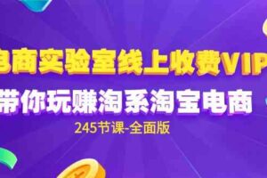 （9859期）电商-实验室 线上收费VIP，带你玩赚淘系淘宝电商（245节课-全面版）-麦资源网