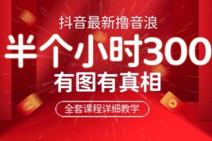 最新抖音撸音浪教学，半小时300米，不露脸不出境，两三场就能拉爆直播间【仅揭秘】-麦资源网