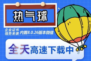 （6970期）苹果热气球（企业授权）微信多开-稳定防封-麦资源网