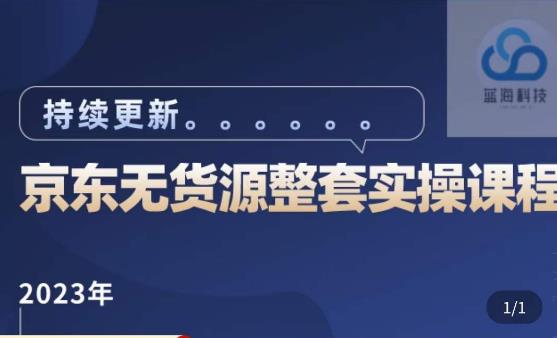 蓝七·2023京东店群整套实操视频教程，京东无货源整套操作流程大总结，减少信息差，*做店发展