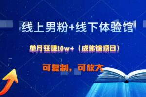 线上男粉+线下成体馆：单月狂赚10W+1.0-麦资源网