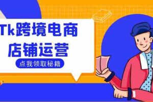 Tk跨境电商店铺运营:选品策略与流量变现技巧,助力跨境商家成功出海-麦资源网