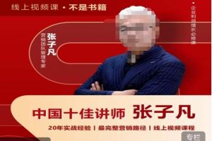 张子凡·20年实战经验，揭秘营销背后的底层逻辑，突破思维局限，从根本上破解营销难题-麦资源网