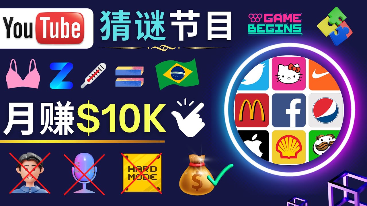 图片[1]-（4844期）适合新手的视频剪辑方法，搜集图片 制作猜谜游戏Youtube视频 月入过万美元
