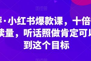 李鲆·小红书爆款课，十倍提升阅读量，听话照做肯定可以达到这个目标-麦资源网