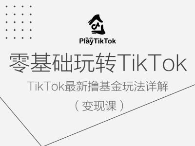 零基础玩转TiKToK变现课，TikTok*撸基金玩法详解