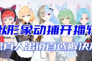 （7050期）首款AI视频动捕虚拟辅助直播产品【不想真人出镜就用虚拟形象替代】-麦资源网