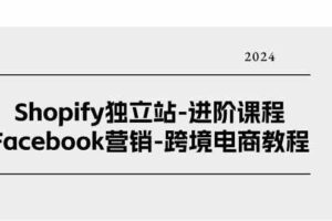 Shopify独立站进阶课程-Facebook营销跨境电商教程(25节)-麦资源网