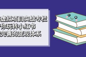（7252期）小红书虚拟项目实战专栏，带你玩转小红书，打造完善的变现体系-麦资源网