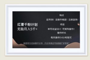 （12560期）红薯千粉计划无脑月入5千+！既做既赚！-麦资源网