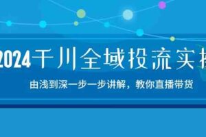 2024千川全域投流精品实操：由谈到深一步一步讲解，教你直播带货（15节）-麦资源网