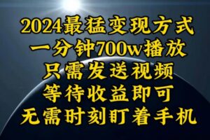 （10652期）一分钟700W播放，暴力变现，轻松实现日入3000K月入10W-麦资源网