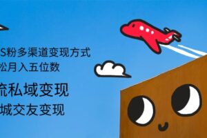 （12664期）2024男粉S粉多渠道变现方式轻松月入五位数-麦资源网