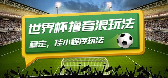 *口子-世界杯撸音浪教程，稳定，挂小程序玩法价值998