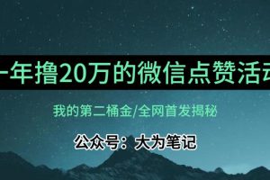 【保姆级教学】全网独家揭秘，年入20万的公众号评论点赞活动冷门项目-麦资源网