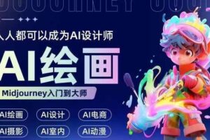 人人都要学的AI绘画设计，零基础教学，无需任何设计背景，轻松晋升AI设计师-麦资源网