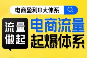8大体系流量篇·流量做起，电商流量起爆体系线上课-麦资源网