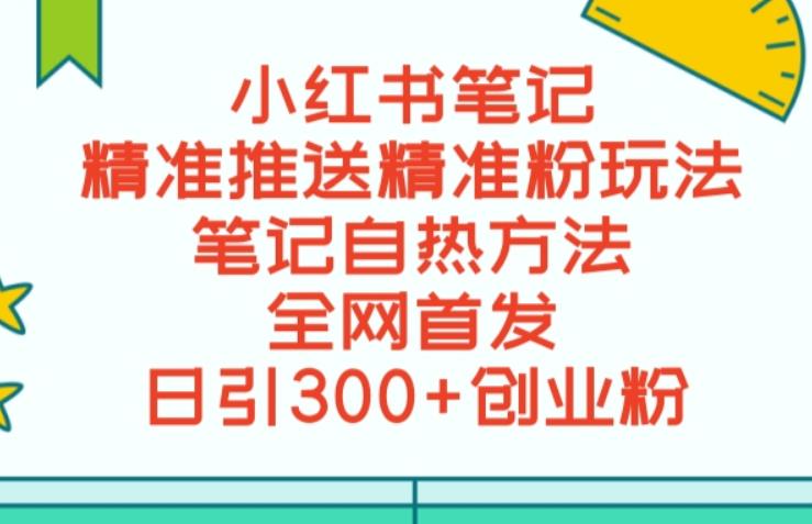 *小红书笔记*推送2000+*粉，单日导流私欲最少300【脚本+教程】
