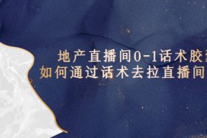 （5540期）地产-直播间0-1话术胶囊，知道怎么通过话术去拉直播间数据-麦资源网