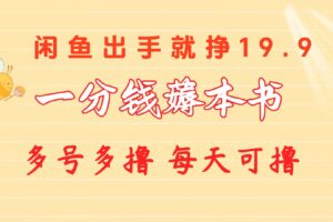 （10498期）一分钱薅本书 闲鱼出售9.9-19.9不等 多号多撸  新手小白轻松上手-麦资源网