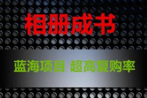 相册成书，蓝海项目，认真操作月入过万【揭秘】-麦资源网