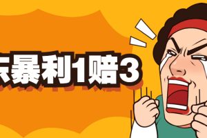 （5303期）京东暴利一赔三，单号可下车1W+，新号基本稳下（仅供揭秘）-麦资源网