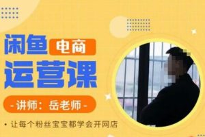 岳老师·闲鱼电商运营课，让每个粉丝宝宝都学会开网店-麦资源网