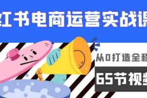 (9724期)小红书电商运营实战课,从0打造全程实操(65节视频课)-麦资源网
