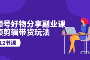 （10316期）视频号好物分享副业课，视频剪辑带货玩法（12节课）-麦资源网