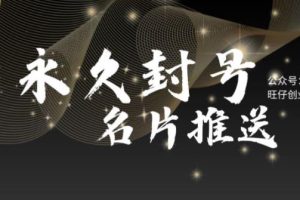 （5991期）最新微信号永久封号名片推送技术，封号后还是能名片推送消息-麦资源网